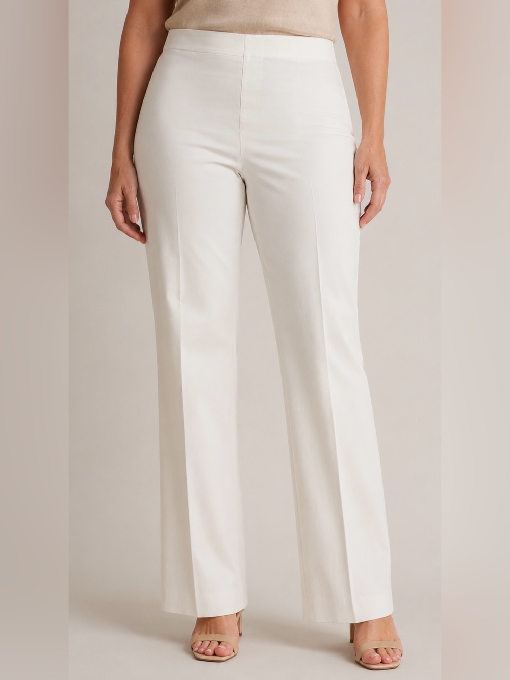 Chico’s So Slimming White Straight Leg Pants Size 16